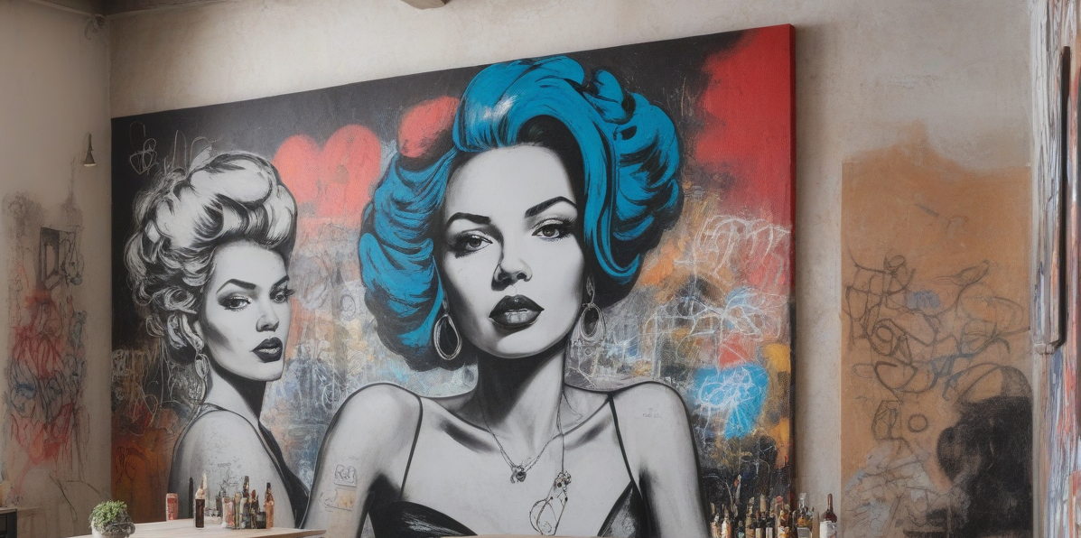 Fresque trompe-l'œil par Axel Bertelle